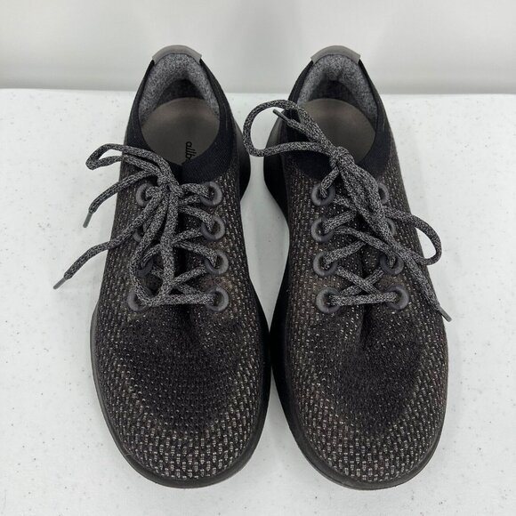 Allbirds Mens M10 Wool Running Shoes Lightweight Breathable Black & Gray - Picture 3 of 11